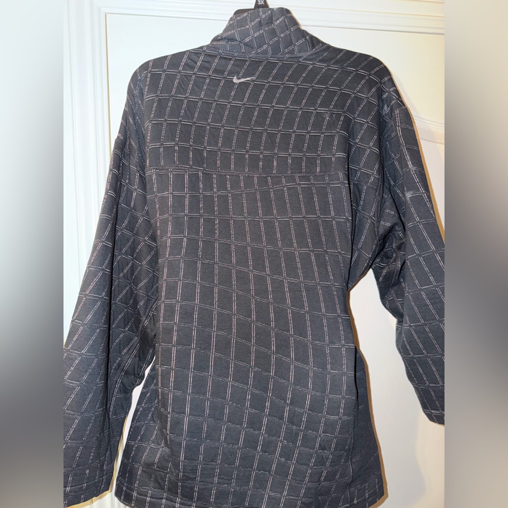 Nike Black Patterned Kimono Jacket reversible - image 3